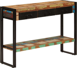 vidaXL - Wandtafel - 110x30x76 - cm - massief - gerecycled - hout