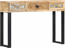 vidaXL - Wandtafel - 110x30x76 - cm - massief - mangohout
