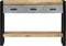 vidaXL - Wandtafel - 110x30x76 - cm - massief - ruw - mangohout