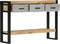 vidaXL - Wandtafel - 110x30x76 - cm - massief - ruw - mangohout