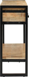 vidaXL - Wandtafel - 110x30x76 - cm - massief - ruw - mangohout