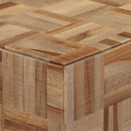 vidaXL - Wandtafel - 110x34x80 - cm - massief - gerecycled - teakhout