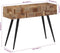 vidaXL - Wandtafel - 110x34x80 - cm - massief - gerecycled - teakhout