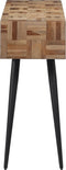 vidaXL - Wandtafel - 110x34x80 - cm - massief - gerecycled - teakhout