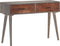 vidaXL - Wandtafel - 110x35x75 - cm - massief - ruw - mangohout - grijs