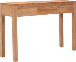 vidaXL - Wandtafel - 110x35x75 - cm - massief - teakhout