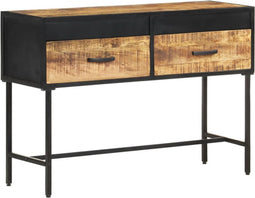 vidaXL - Wandtafel - 110x35x75 - cm - ruw - mangohout