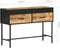 vidaXL - Wandtafel - 110x35x75 - cm - ruw - mangohout