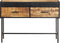 vidaXL - Wandtafel - 110x35x75 - cm - ruw - mangohout
