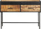 vidaXL - Wandtafel - 110x35x75 - cm - ruw - mangohout