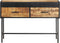 vidaXL - Wandtafel - 110x35x75 - cm - ruw - mangohout