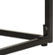 vidaXL - Wandtafel - 110x35x76 - cm - massief - acaciahout - en - mangohout - zwart
