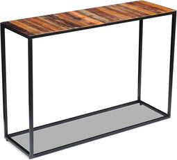 vidaXL - Wandtafel - 110x35x76 - cm - massief - gerecycled - hout