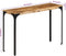 vidaXL - Wandtafel - 110x35x76 - cm - massief - mangohout - en - ijzer - bruin