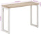 vidaXL - Wandtafel - 110x35x76 - cm - massief - mangohout - en - ijzer - bruin