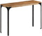 vidaXL - Wandtafel - 110x35x76 - cm - massief - mangohout - en - ijzer - bruin