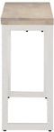 vidaXL - Wandtafel - 110x35x76 - cm - massief - mangohout - en - ijzer - bruin