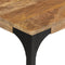 vidaXL - Wandtafel - 110x35x76 - cm - massief - mangohout - en - ijzer - bruin