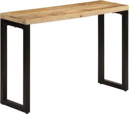 vidaXL - Wandtafel - 110x35x76 - cm - massief - ruw - mangohout