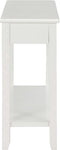 vidaXL - Wandtafel - 110x35x80 - cm - hout - wit