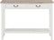 vidaXL - Wandtafel - 110x35x80 - cm - hout - wit