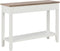 vidaXL - Wandtafel - 110x35x80 - cm - hout - wit