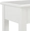 vidaXL - Wandtafel - 110x35x80 - cm - hout - wit
