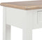 vidaXL - Wandtafel - 110x35x80 - cm - hout - wit
