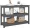 vidaXL - Wandtafel - 110x40x74 - cm - massief - grenenhout - grijs