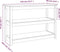 vidaXL - Wandtafel - 110x40x74 - cm - massief - grenenhout - grijs