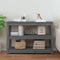 vidaXL - Wandtafel - 110x40x74 - cm - massief - grenenhout - grijs