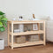 vidaXL - Wandtafel - 110x40x74 - cm - massief - grenenhout