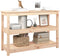 vidaXL - Wandtafel - 110x40x74 - cm - massief - grenenhout