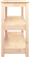 vidaXL - Wandtafel - 110x40x74 - cm - massief - grenenhout