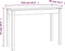 vidaXL - Wandtafel - 110x40x75 - cm - massief - grenenhout