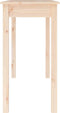 vidaXL - Wandtafel - 110x40x75 - cm - massief - grenenhout