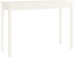 vidaXL - Wandtafel - 110x40x75 - cm - massief - grenenhout - wit