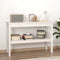vidaXL - Wandtafel - 110x40x75 - cm - massief - grenenhout - wit