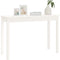 vidaXL - Wandtafel - 110x40x75 - cm - massief - grenenhout - wit