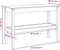 vidaXL - Wandtafel - 110x40x75 - cm - massief - grenenhout - wit
