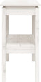 vidaXL - Wandtafel - 110x40x75 - cm - massief - grenenhout - wit