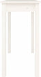 vidaXL - Wandtafel - 110x40x75 - cm - massief - grenenhout - wit