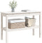 vidaXL - Wandtafel - 110x40x75 - cm - massief - grenenhout - wit