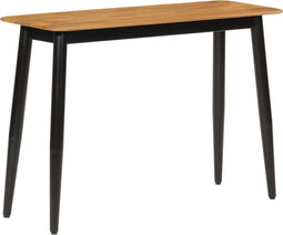 vidaXL - Wandtafel - 110x40x76 - cm - massief - mangohout - en - ijzer