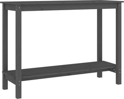 vidaXL - Wandtafel - 110x40x80 - cm - massief - grenenhout - grijs