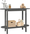 vidaXL - Wandtafel - 110x40x80 - cm - massief - grenenhout - grijs