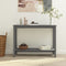 vidaXL - Wandtafel - 110x40x80 - cm - massief - grenenhout - grijs