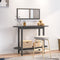 vidaXL - Wandtafel - 110x40x80 - cm - massief - grenenhout - grijs