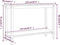 vidaXL - Wandtafel - 110x40x80 - cm - massief - grenenhout - grijs