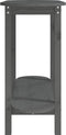 vidaXL - Wandtafel - 110x40x80 - cm - massief - grenenhout - grijs